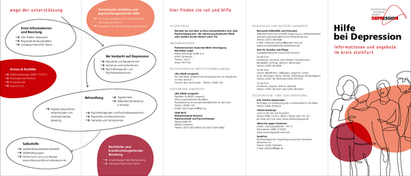 Flyer Hilfe bei Depression